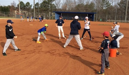6-4-3's Winter Break Youth Baseball Camp off to a great start!