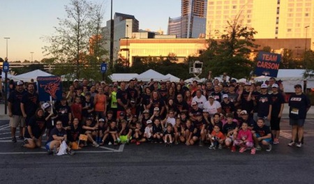 TEAM CARSON and The 6-4-3 Foundation pound the pavement to raise funds for St. Jude Children’s Research Hospital