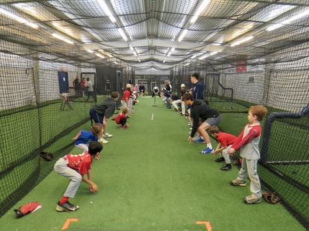 6-4-3's Winter Break Youth Baseball Camp off to a strong start!